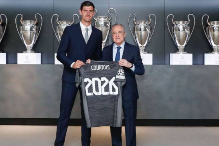 Thibaut Courtois signs new contract with Real Madrid