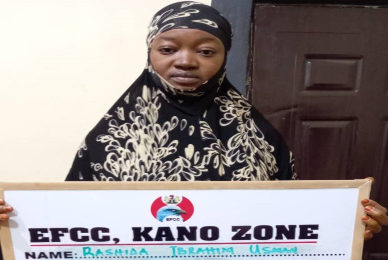 EFCC arraigned Rashida Ibrahim Usman for fraud