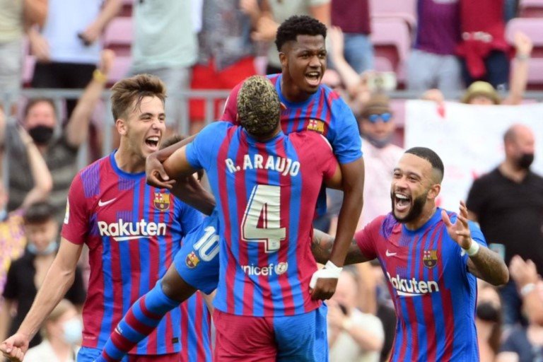 Ansu Fati Viera scored in his first game for Barcelona since November 2020