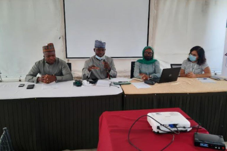 EFCC officials in a meeting with NGOs in Maiduguri, Borno state