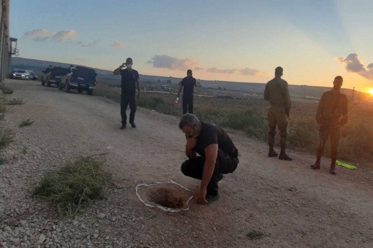 The Palestinian militants escaped the Israeli prison through a hole in their cell toilet