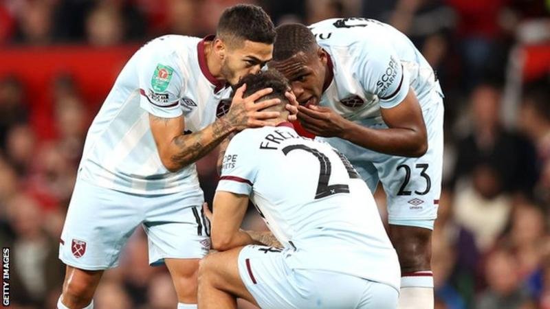 West Ham's Manuel Lanzini's goal in the first half was enough to knockout Manchester United