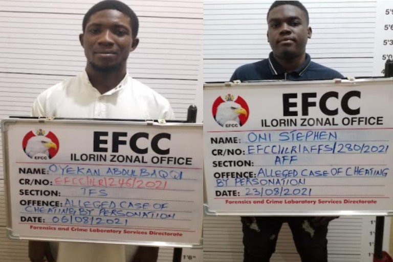 Oni Stephen Oluwaferanmi and Oyekan Abdulbaqqi Adedoyin were jailed for Cybercrime in Ilorin