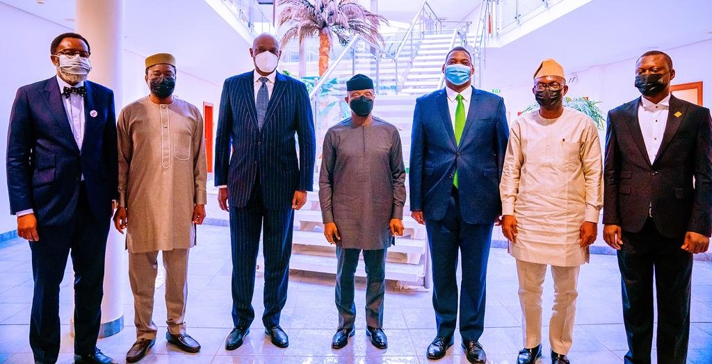 Vice President Yemi Osinbajo SAN receives in audience the Southwest Attorneys-General from the Southwest States of the Federation at the State House, Abuja