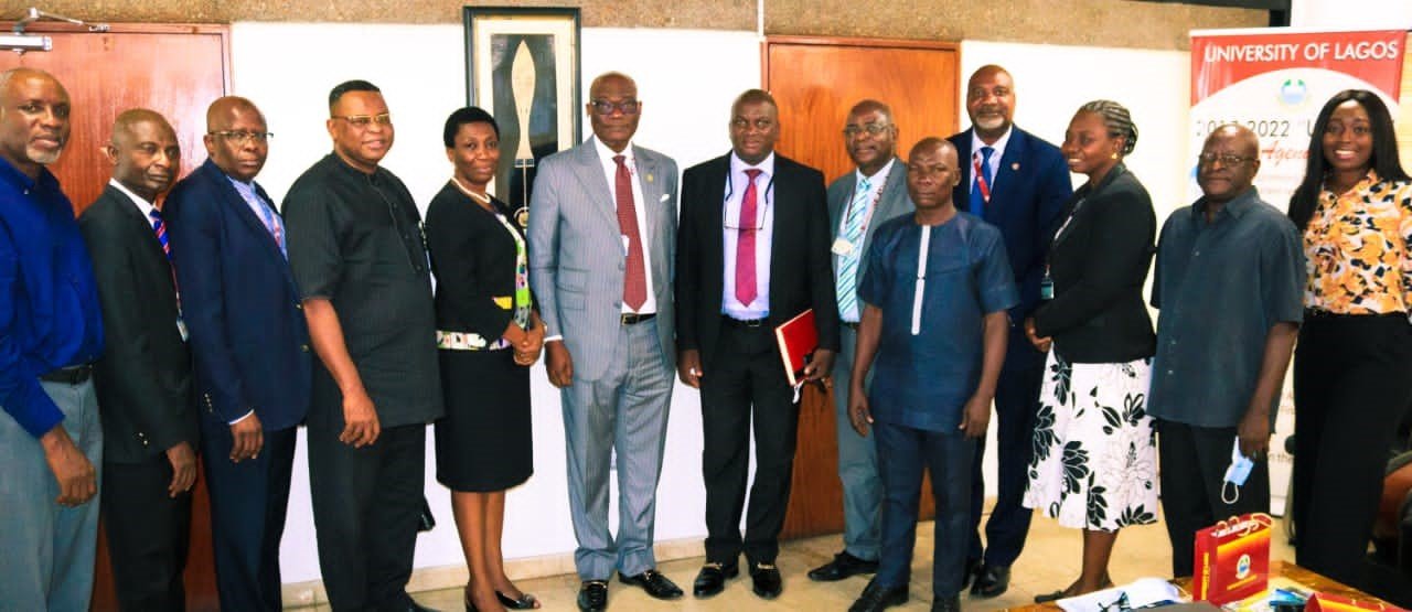 Vice Chancellor of the University of Lagos, Prof. Oluwatoyin Ogundipe, Zonal Commander, EFCC, Lagos, Ahmed Ghali, and other delegates