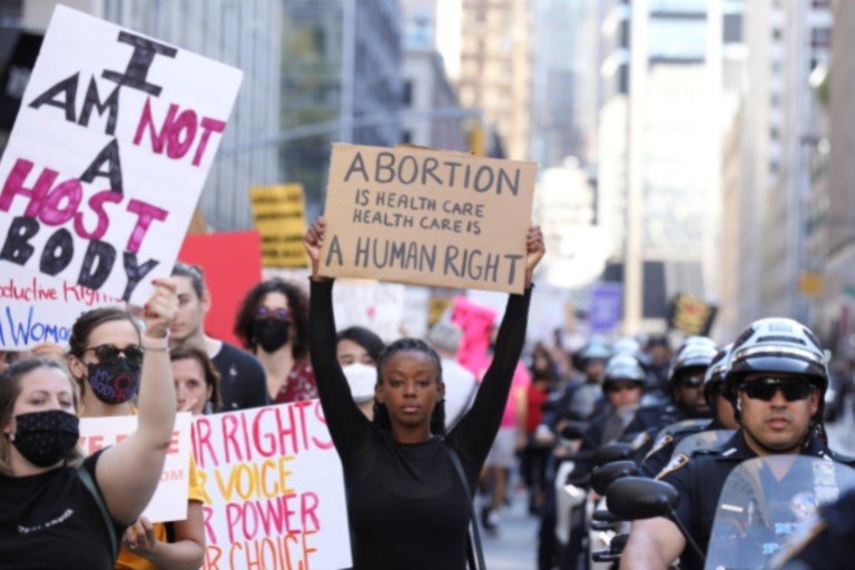 Abortion Rights protesters in US
