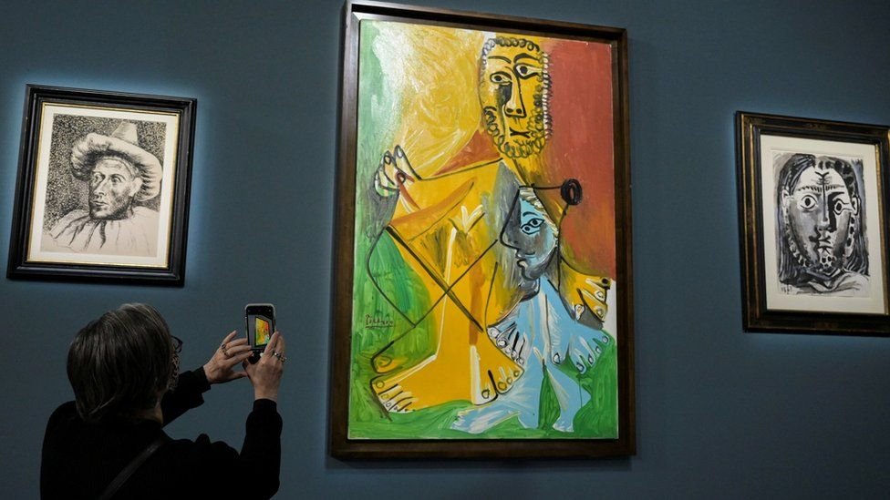 The Picasso artworks were auctioned at the Bellagio Hotel on the Las Vegas Strip