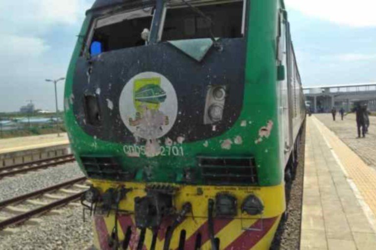 The train was riddled with bullets Kaduna