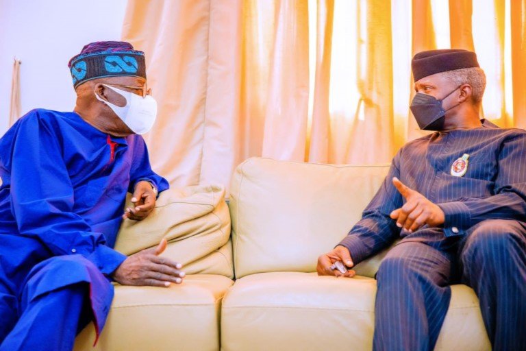 VP Yemi Osinbajo and Asiwaju Bola Ahmed Tinubu