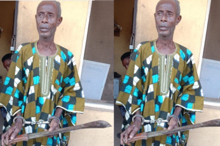 78-year-old Moshood Habibu killed his 94-year-old brother, Salisu Surakatu with a cutlass over a land dispute in Ogun state