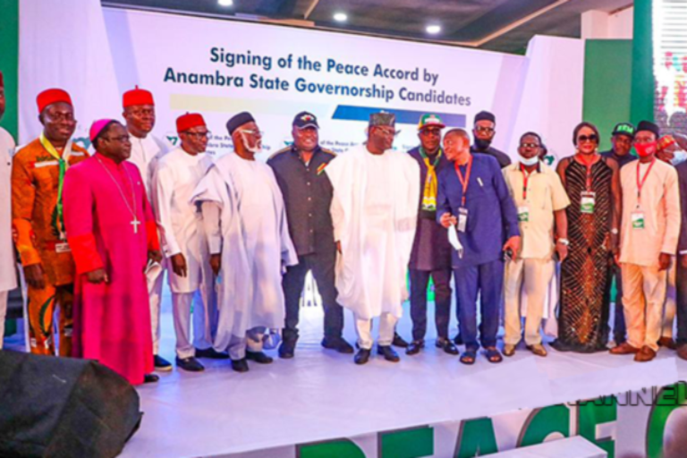 Anambra governorship candidates sign peace accord