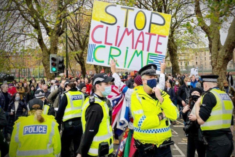 COP26 protesters 