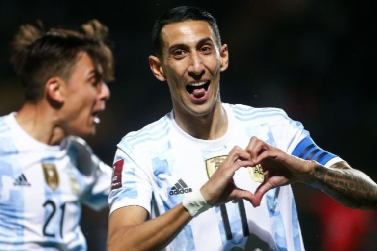 Di Maria scored in the sixth minute for Argentina
