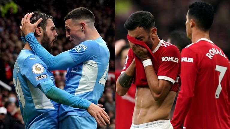 Man City dominated Man Utd at Old trafford