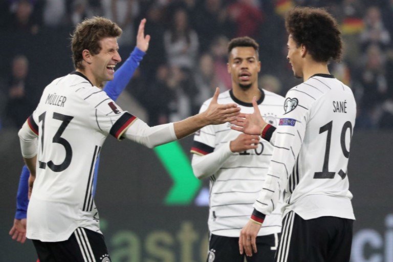 Muller and Sane scored twice as Germany thrashed Liechtenstein 9-0