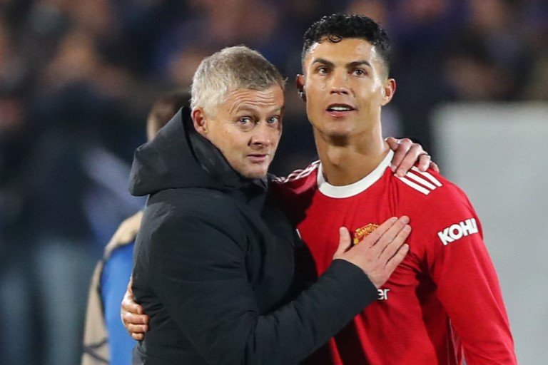 Ole Gunnar Solskjaer and Cristiano Ronaldo