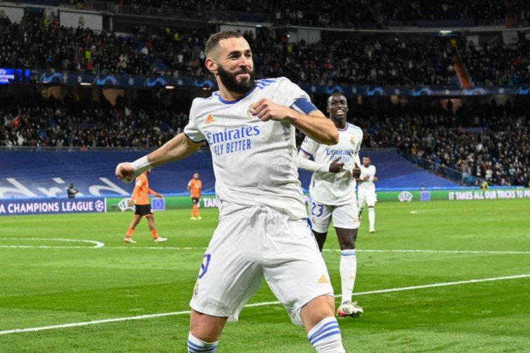Only Cristiano Ronaldo, Lionel Messi and Robert Lewandowski have scored more Champions League goals than Karim Benzema Real Madrid Atletico Madrid