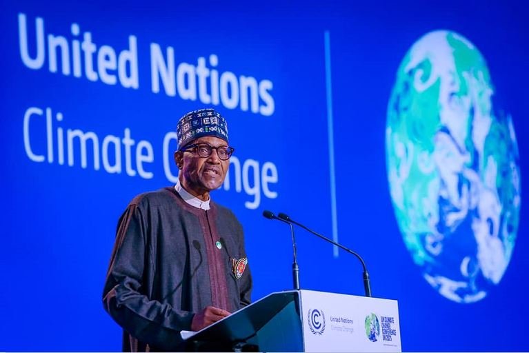 President Muhammadu Buhari at COP26 in Glasgow, Scotland says Nigeria will achieve net zero emission by 2060 World Bio Summit