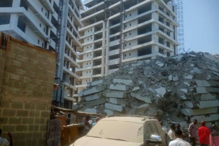 The 21 storey building collapsed in Ikoyi, Lagos