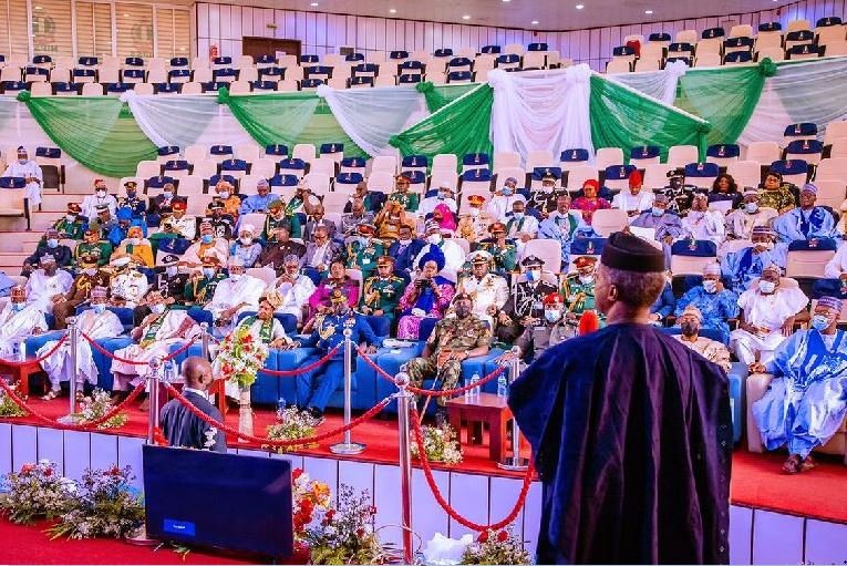 Vice President Yemi Osinbajo SAN attends the NIPSS Graduation Ceremony in Kuru, Jos, Plateau State