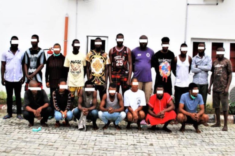 18 suspected oil bunkerers arrested by EFCC in Port Harcourt