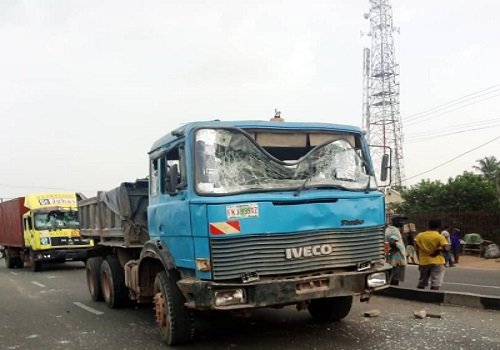 Multiple trailers were affected in the ghastly accident that claimed 17 school children lives Ojodu