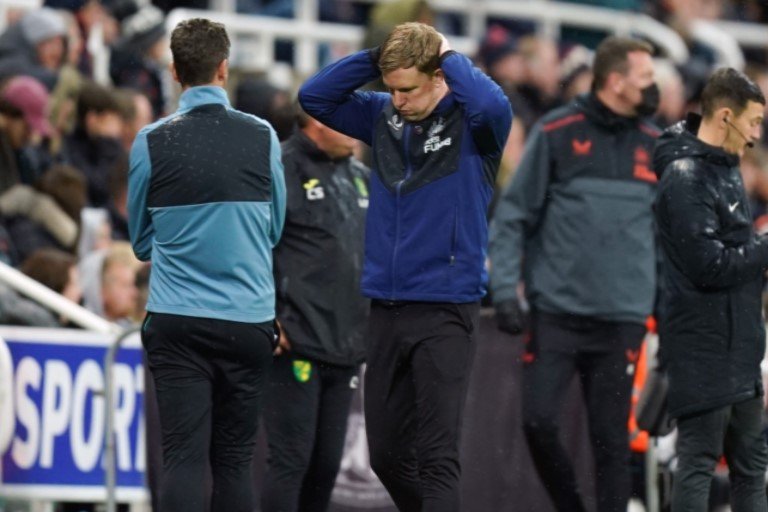 Newcastle manager Eddie Howe is yet to win a game since his arrival at the club