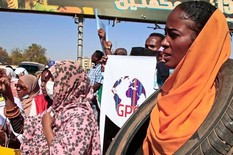 Rallies against sexual violence in Sudan have taken place following allegations that 13 women and girls were raped at a protest