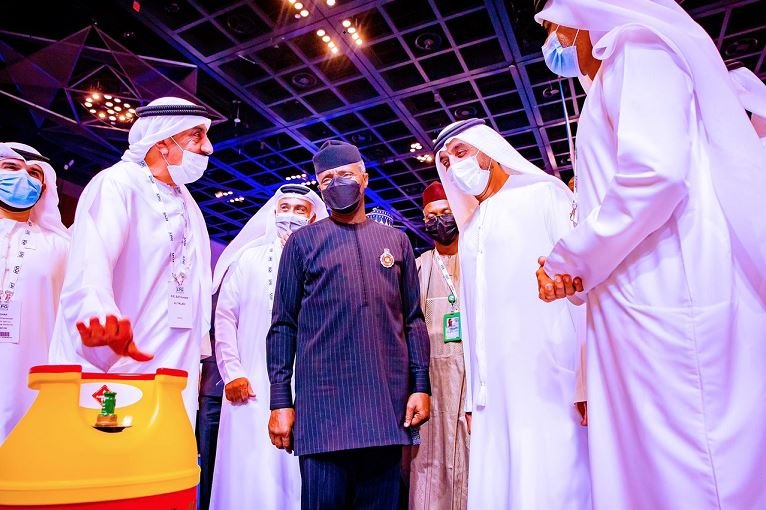 Vice President Yemi Osinbajo received a standing ovation at the 2021 Global Forum on Liquified Petroleum Gas in Dubai, UAE.