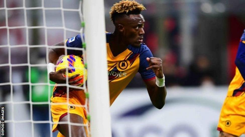 Roma Tammy Abraham has scored 13 goals this season for Roma