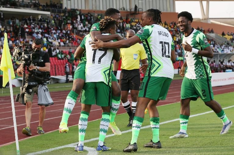 Goals by Chukwueze, Awoniyi and Simon Moses saw Nigeria through to the knockout stage