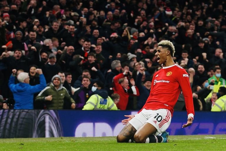 Marcus Rashford has scored in consecutive games for Manchester United