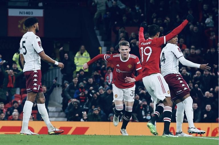 Scott McTominay scored the only goal as Manchester United goal a first half goal against Aston Villa in the FA Cup