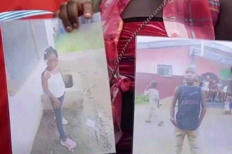 These are two of the children who were injured in the stampede in Liberia