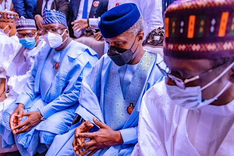 Vice President Yemi Osinbajo, Senate President Ahmad Lawan and others graced the wedding ceremony of Fatimah Adamau, the daughter of the Minister of Education, Adamu Adamu