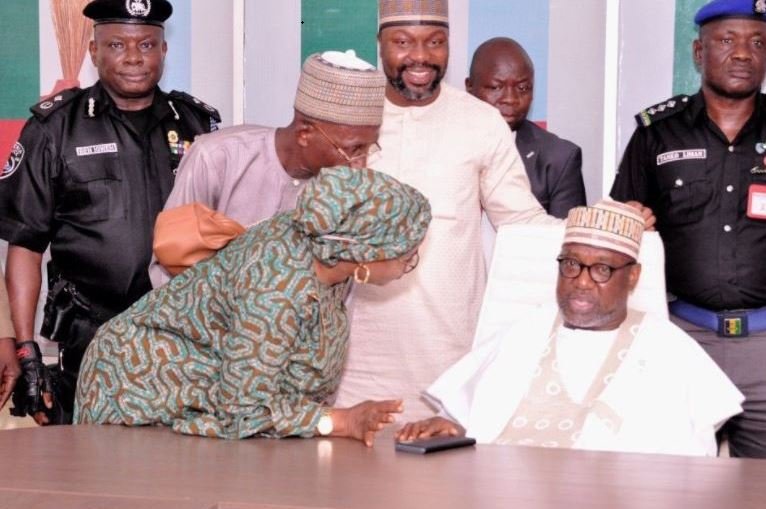 Governor Abubakar Sani Bello of Niger state presides over APC CECPC meeting at the party secretariat