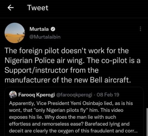 Kperogi on Osinbajo pilot