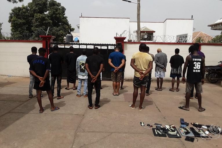 Yahoo Boys arrested in Makurdi, Benue State by EFCC