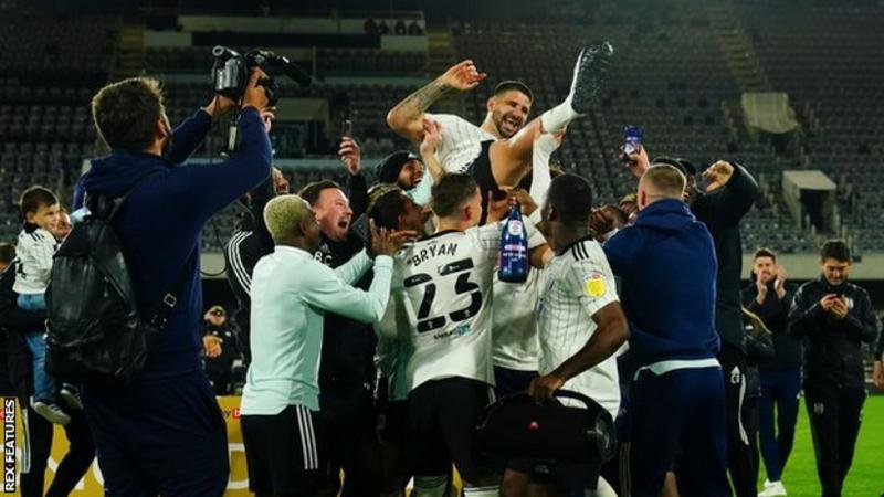 Fulham are celebrating their third promotion to the Premier League in five years