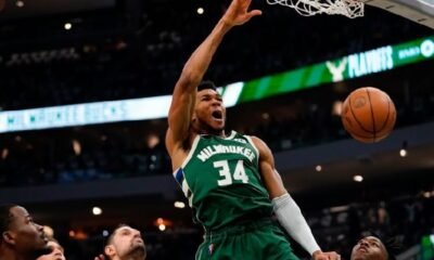 Giannis led the Bucks with 33 points, 9 rebounds and 3 assists