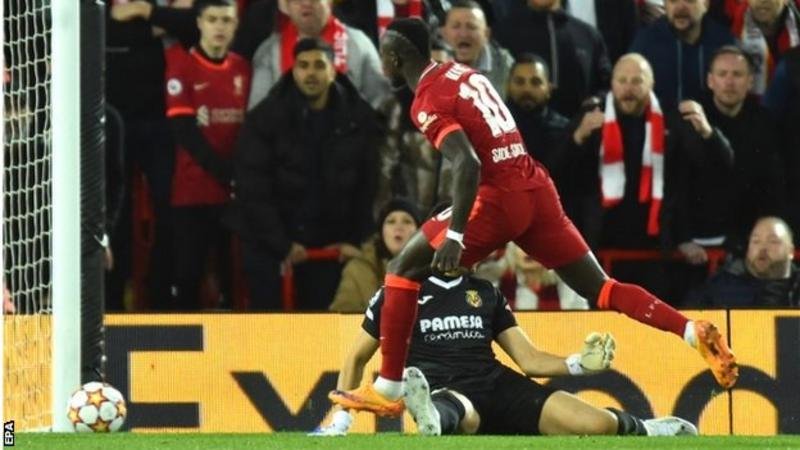 Liverpool's Sadio Mane has scored 14 Champions League knockout goals, equalling Didier Drogba's record for African players