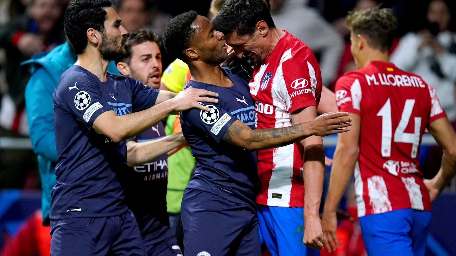 Man City hold Atletico Madrid to progress