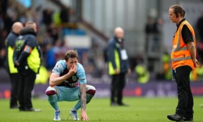 Burnley relegated from the Premier League after loss