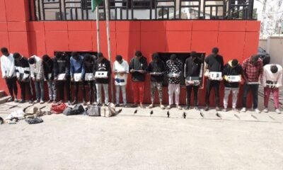 EFCC parades Yahoo Yahoo academy owner and 16 trainees