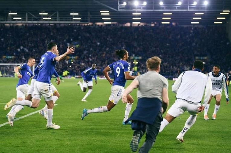 Everton came from two goals down in the first half to secure Premier League safety