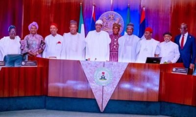 President Muhammadu Buhari received outgoing members of FEC