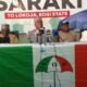 Senator Bukola Saraki speaking to PDP delegates in Lokoja, Kogi State