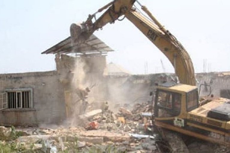 Trademore Estate Lugbe, FCT demolished by FCTA Flooding