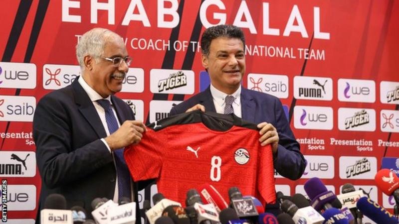 Ehab Galal (right) joined Egypt from Cairo-based club Pyramids
