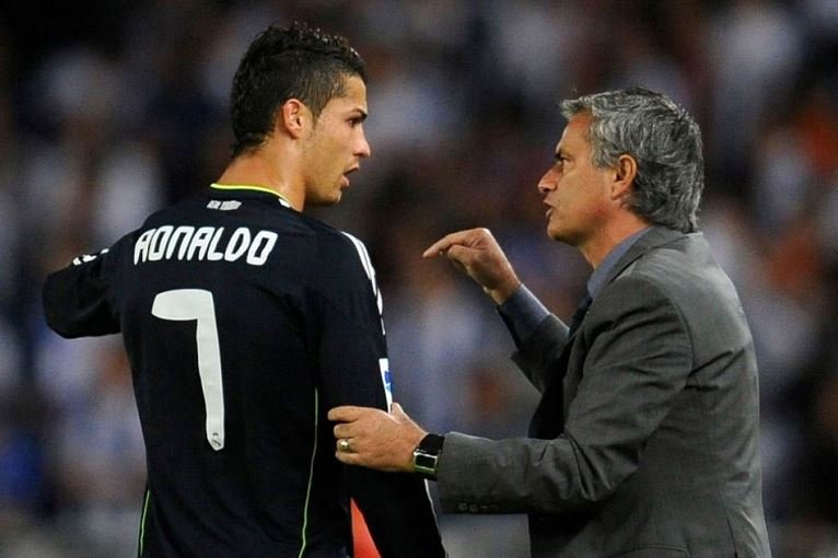Jose Mourinho and Cristiano Ronaldo both worked together at Real Madrid